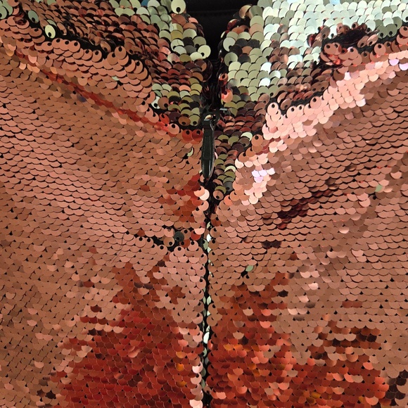 Eva Mendes for New York & Co. Two-Toned Sequin Pencil Skirt - Pink/Silver - Picture 5 of 10